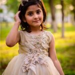 Radiant Blush Brown Heavy Flower Motif