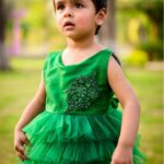 Parrot Green With Multi Layers Frocks