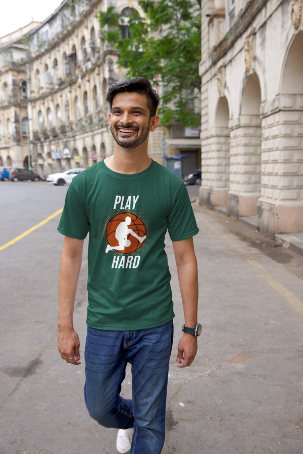 🏀 "Play Hard" – Performance-Ready Polyester Tee for True Hustlers - Image 2