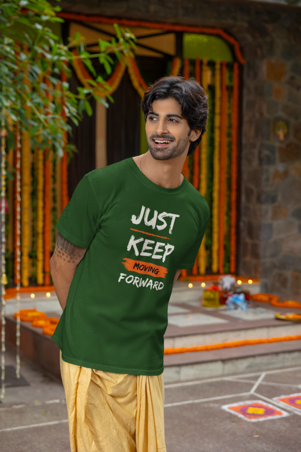 "Just Keep Moving Forward" Motivational Tee – Festival Edition - Image 3