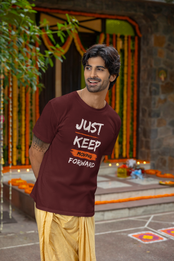 "Just Keep Moving Forward" Motivational Tee – Festival Edition - Image 2
