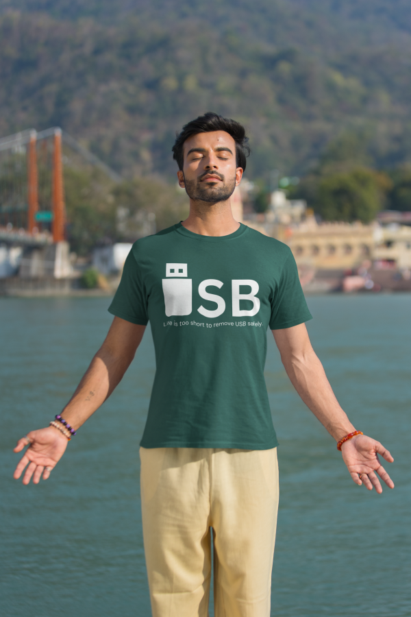 "USB Rebel" Tee – Life’s Too Short Edition - Image 5