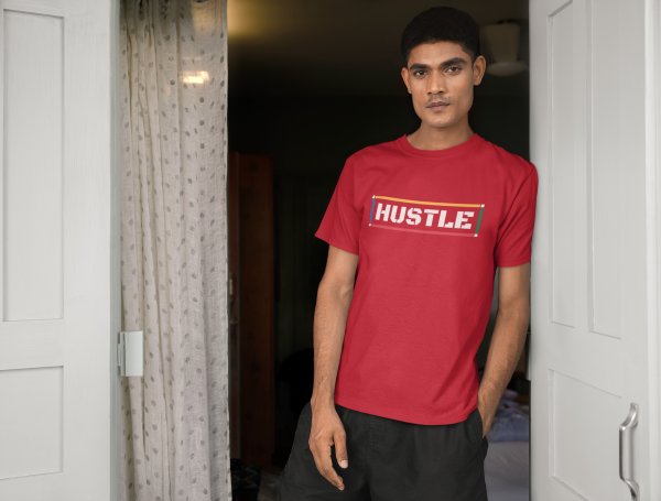 "HUSTLE Mode On" Motivational T-Shirt - Image 2