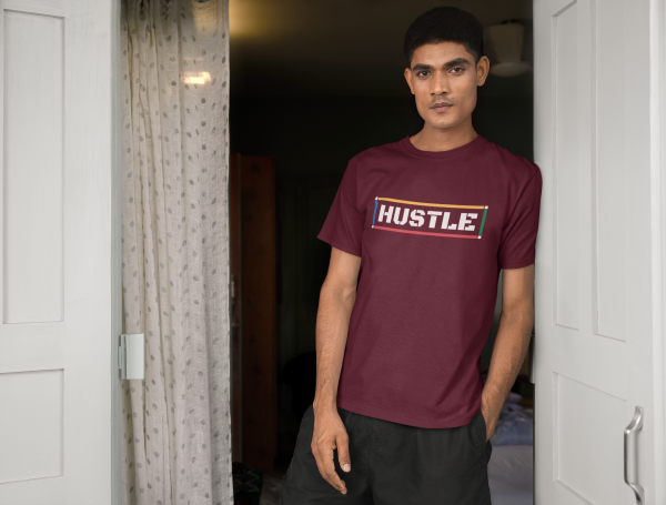 "HUSTLE Mode On" Motivational T-Shirt