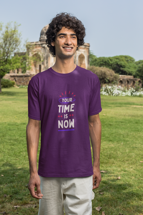 ⏰ “Your Time Is Now” – Premium Motivational Polyester Tee - Image 3