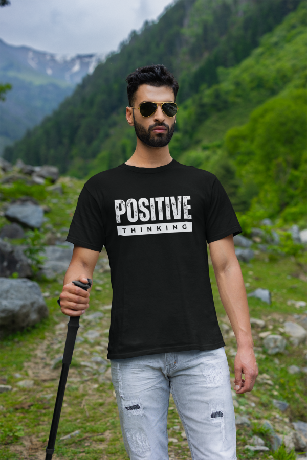 "Positive Thinking" Motivational T-Shirt - Image 3