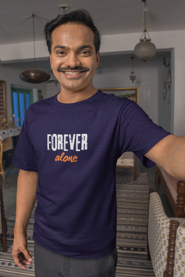 ❤️‍🔥 "Forever Alone" – Bold & Relatable Polyester Tee - Image 6