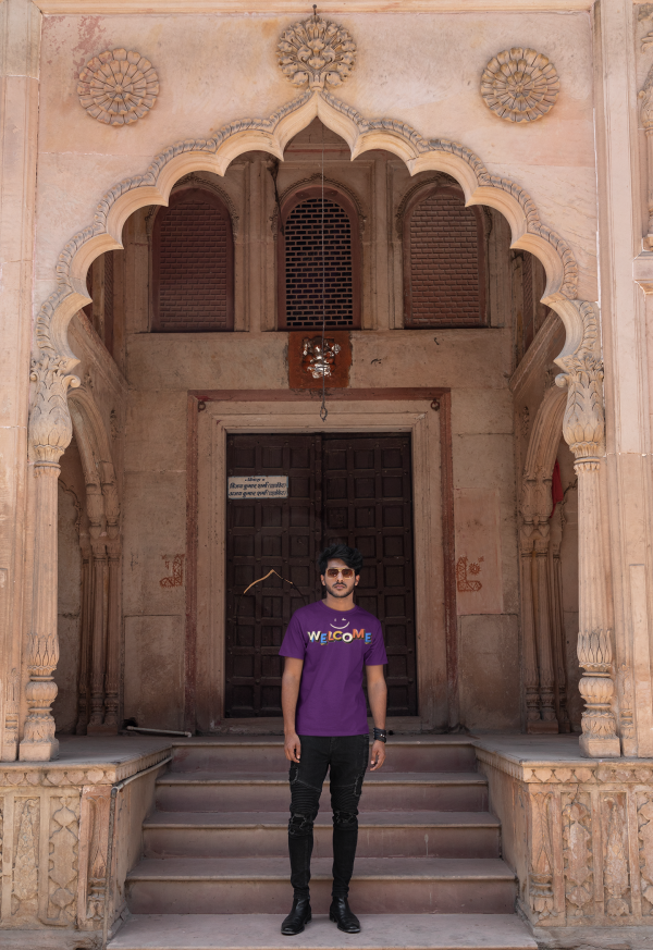 👋 "WELCOME" – Urban Vibe Polyester Tee - Image 4