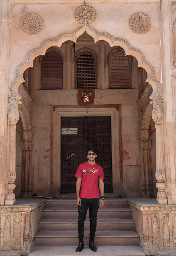 👋 "WELCOME" – Urban Vibe Polyester Tee - Image 5