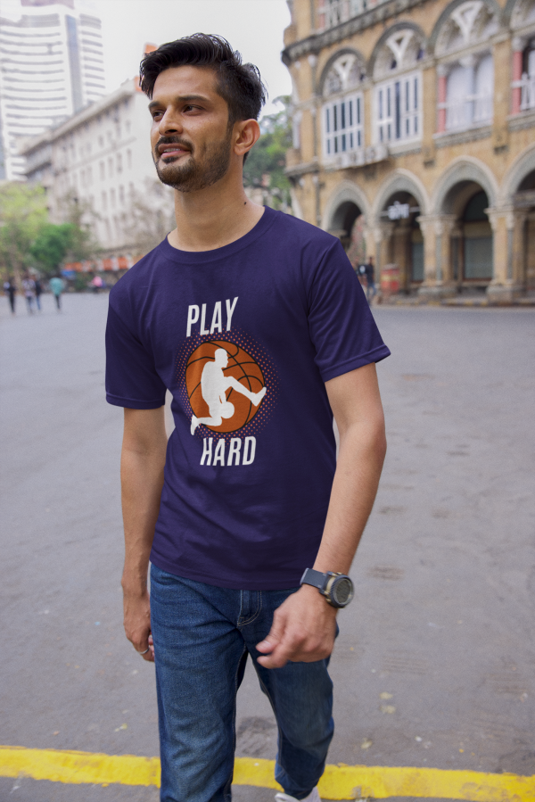 🏀 "Play Hard" – Performance-Ready Polyester Tee for True Hustlers - Image 7