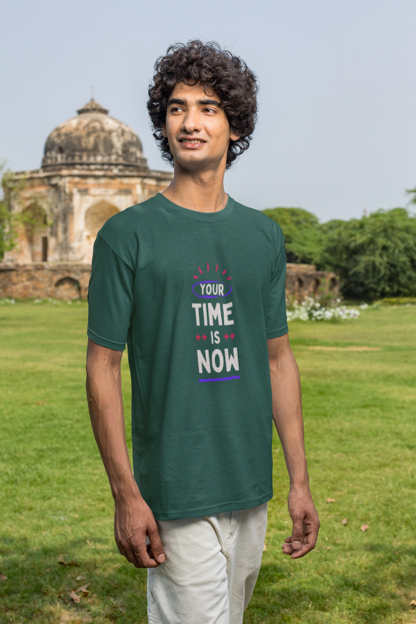 ⏰ “Your Time Is Now” – Premium Motivational Polyester Tee - Image 4