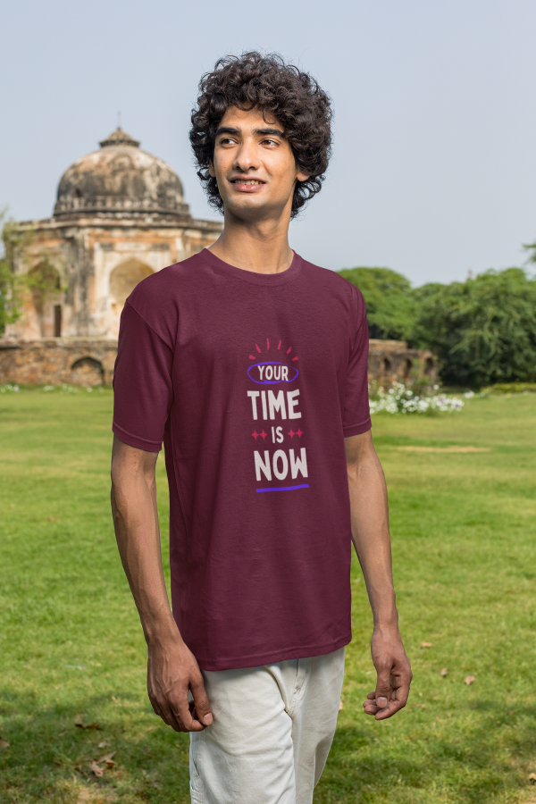 ⏰ “Your Time Is Now” – Premium Motivational Polyester Tee - Image 5