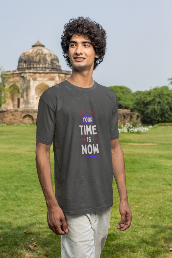 ⏰ “Your Time Is Now” – Premium Motivational Polyester Tee - Image 6