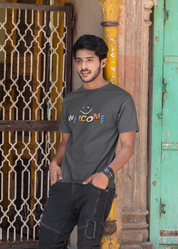 👋 "WELCOME" – Urban Vibe Polyester Tee - Image 7