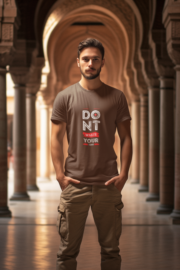 "No Time to Waste" Bold Graphic Tee – Black Drive Edition - Image 5